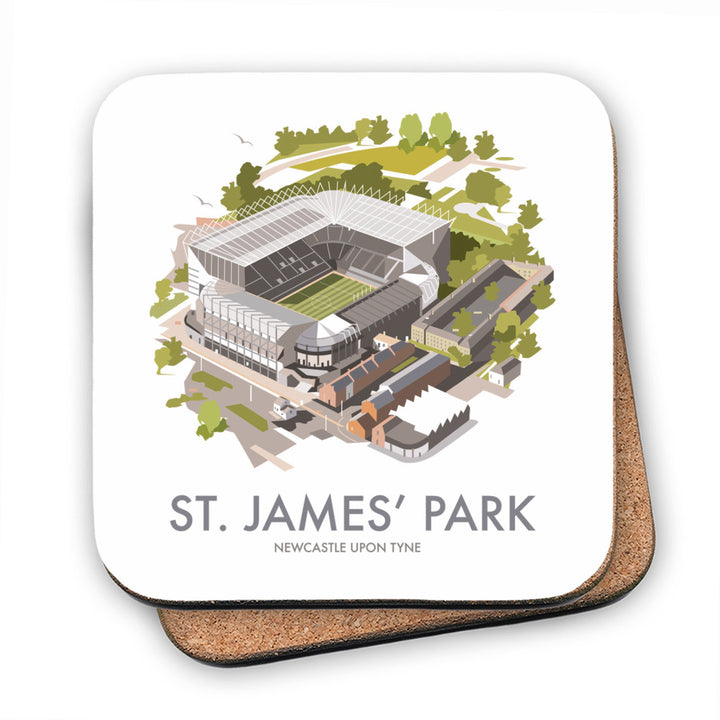 St James Park, Newcastle Upon Tyne MDF Coaster