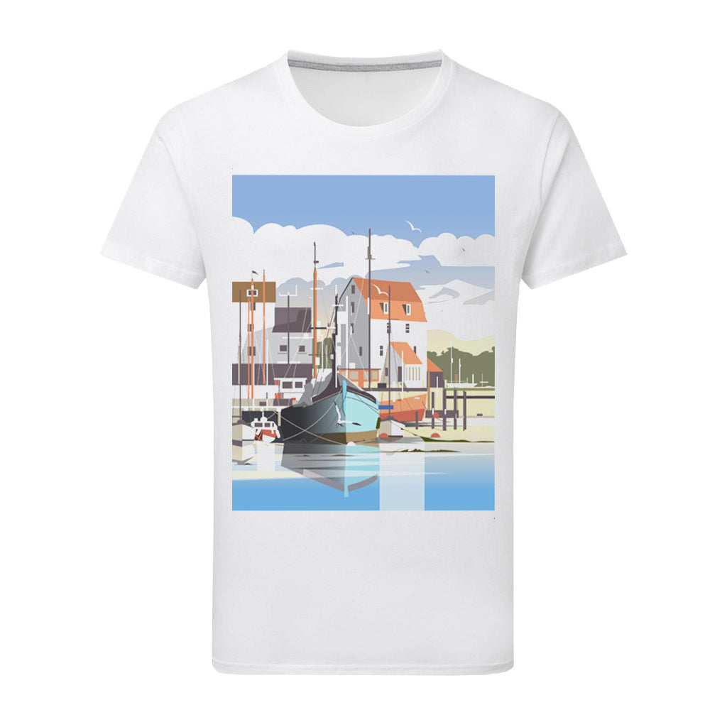 Boat, Houses T-Shirt by Dave Thompson