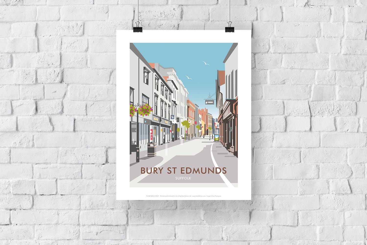 Bury St Edmunds, Suffolk - Art Print