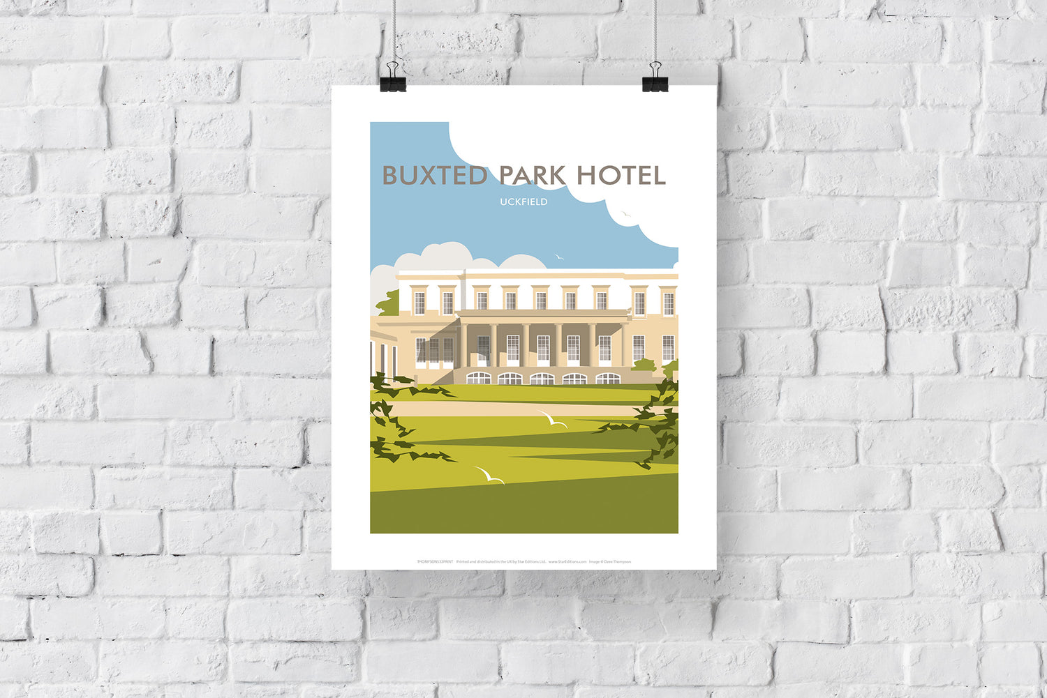 Buxted Park Hotel, Uckfield - Art Print