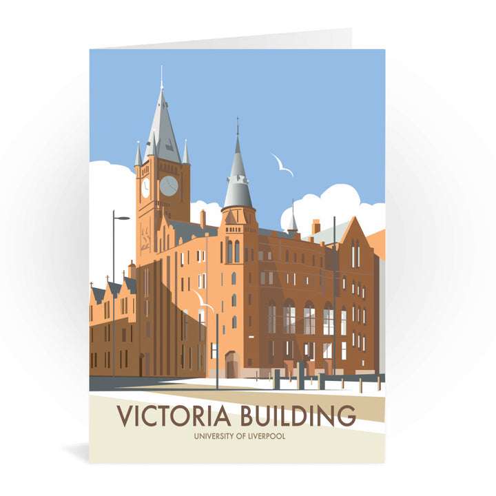 Victoria Building, University Of Liverpool Greeting Card 7x5