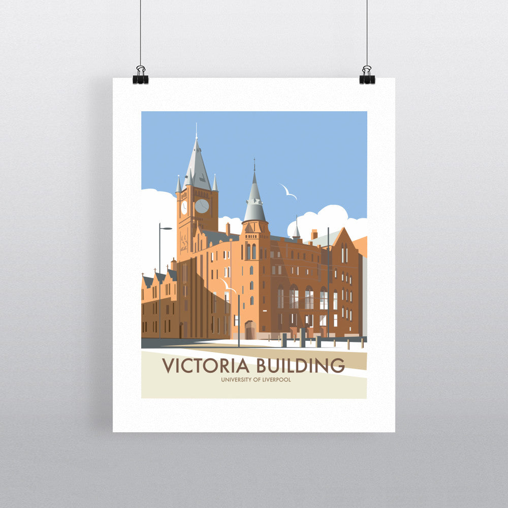 Victoria Building, University Of Liverpool 90x120cm Fine Art Print