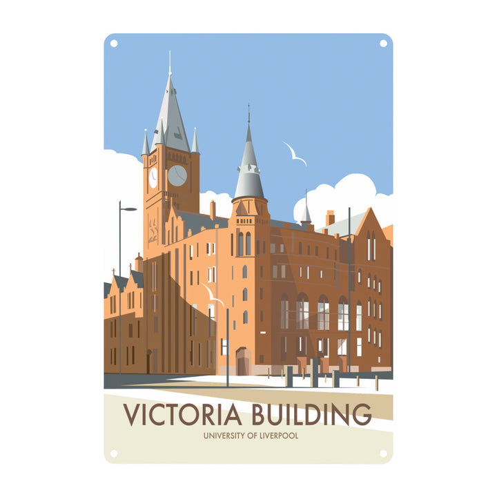 Victoria Building, University Of Liverpool Metal Sign