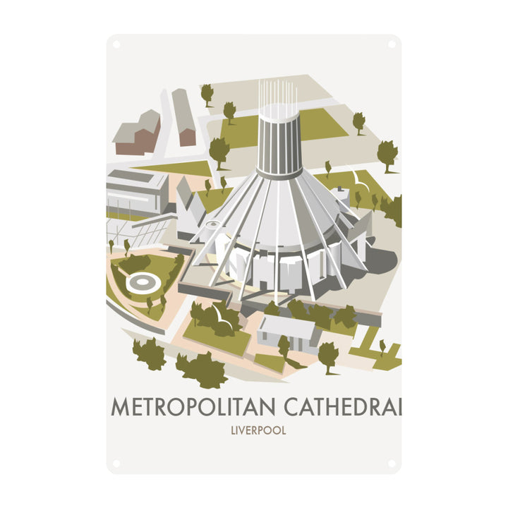Metropolitan Cathedral, Liverpool Metal Sign