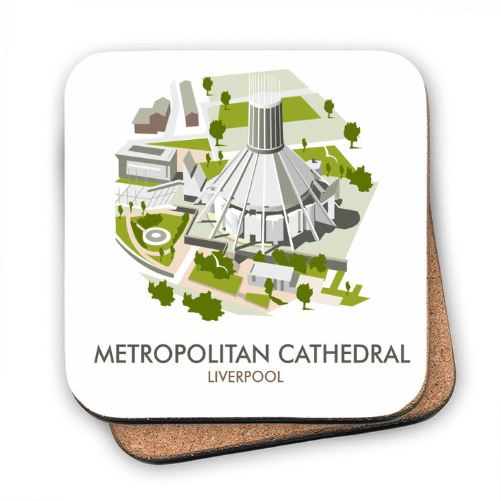 Metropolitan Cathedral, Liverpool MDF Coaster