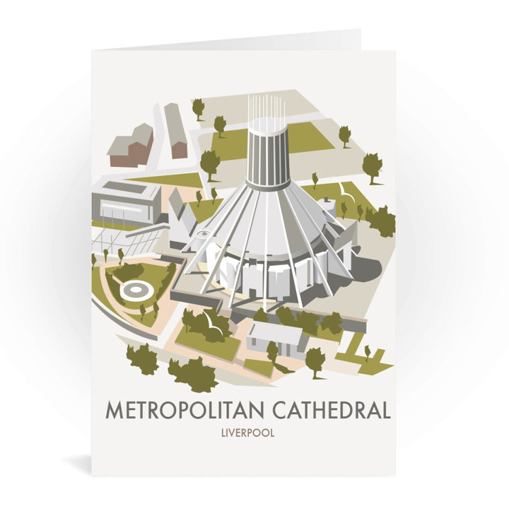 Metropolitan Cathedral, Liverpool Greeting Card 7x5