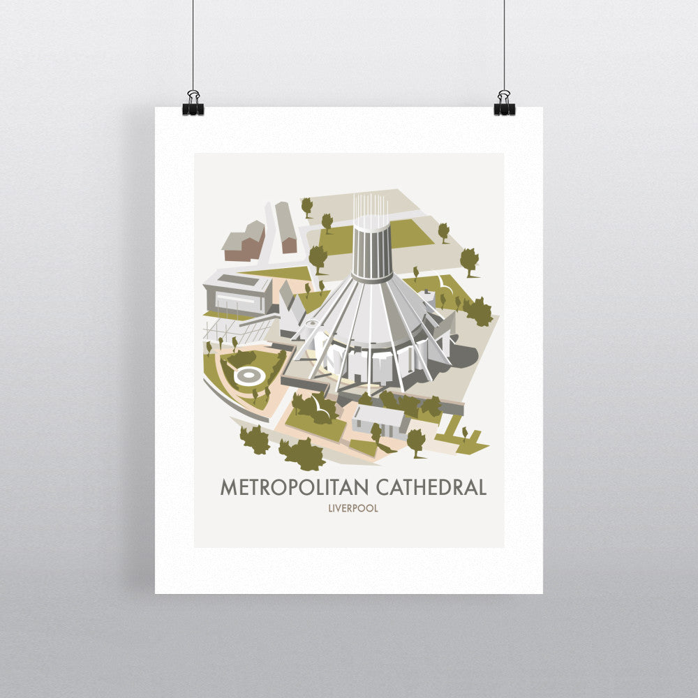 Metropolitan Cathedral, Liverpool 90x120cm Fine Art Print