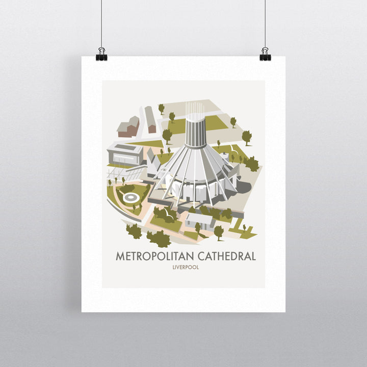 Metropolitan Cathedral, Liverpool 90x120cm Fine Art Print