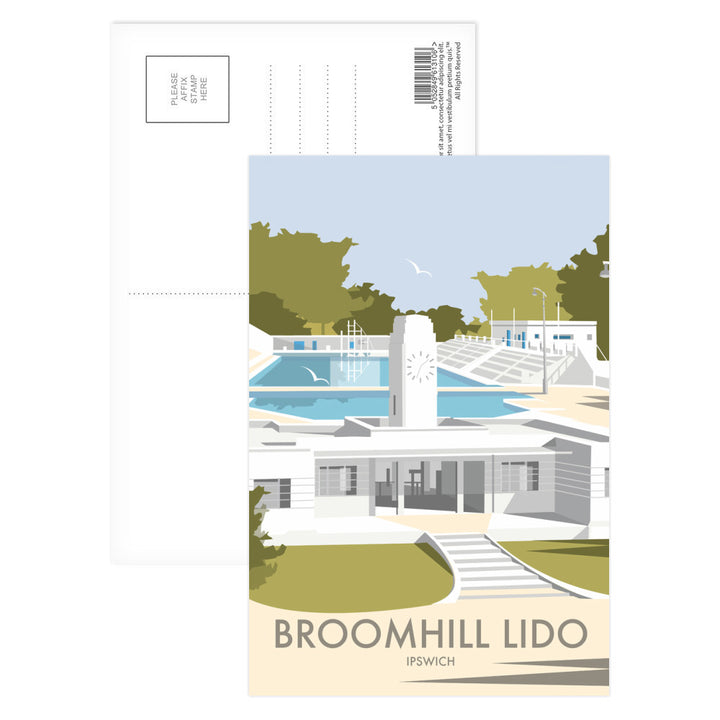 Broomhill Lido, Ipswich Postcard Pack