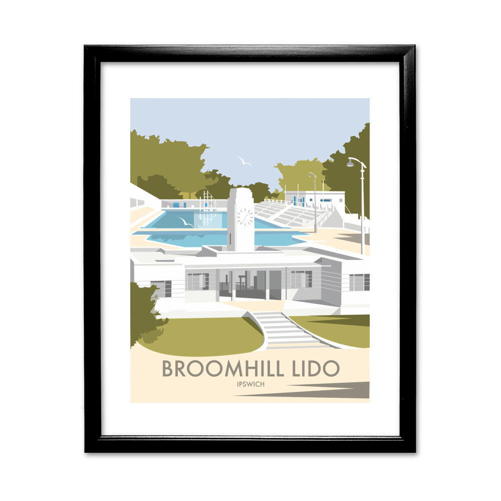 Broomhill Lido, Ipswich - Art Print