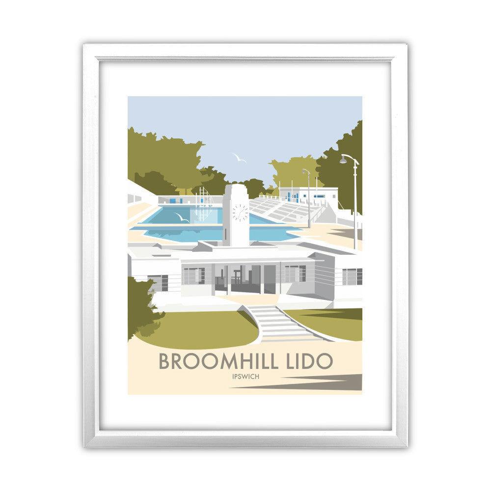 Broomhill Lido, Ipswich - Art Print