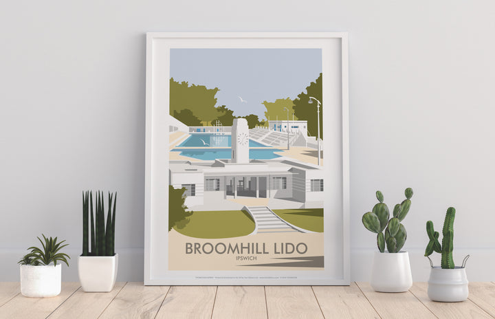 Broomhill Lido, Ipswich - Art Print