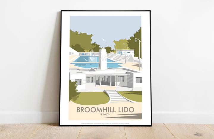 Broomhill Lido, Ipswich - Art Print