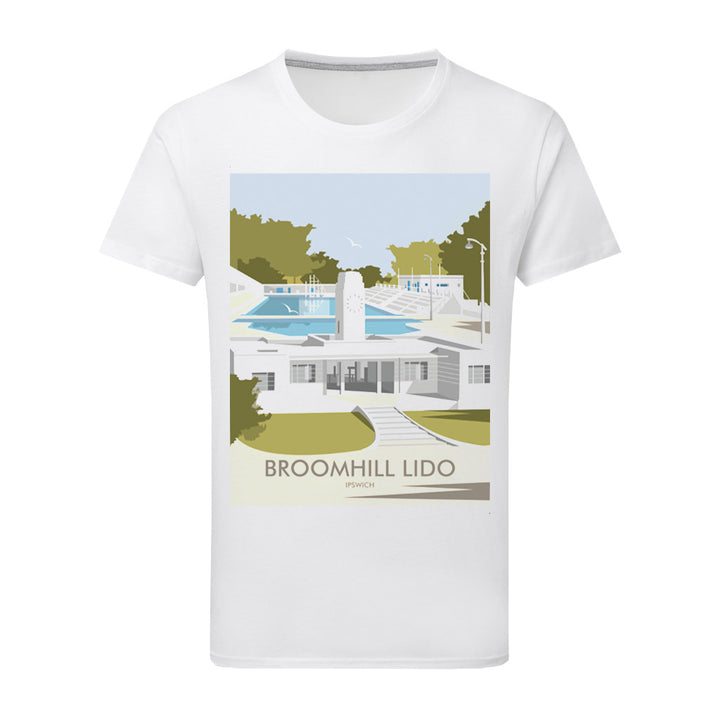 Broomhill Lido, Ipswich T-Shirt by Dave Thompson