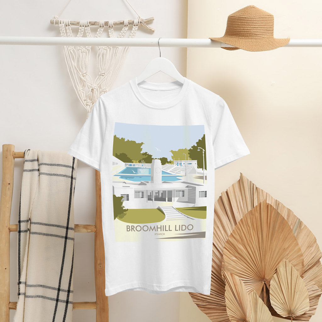 Broomhill Lido, Ipswich T-Shirt by Dave Thompson