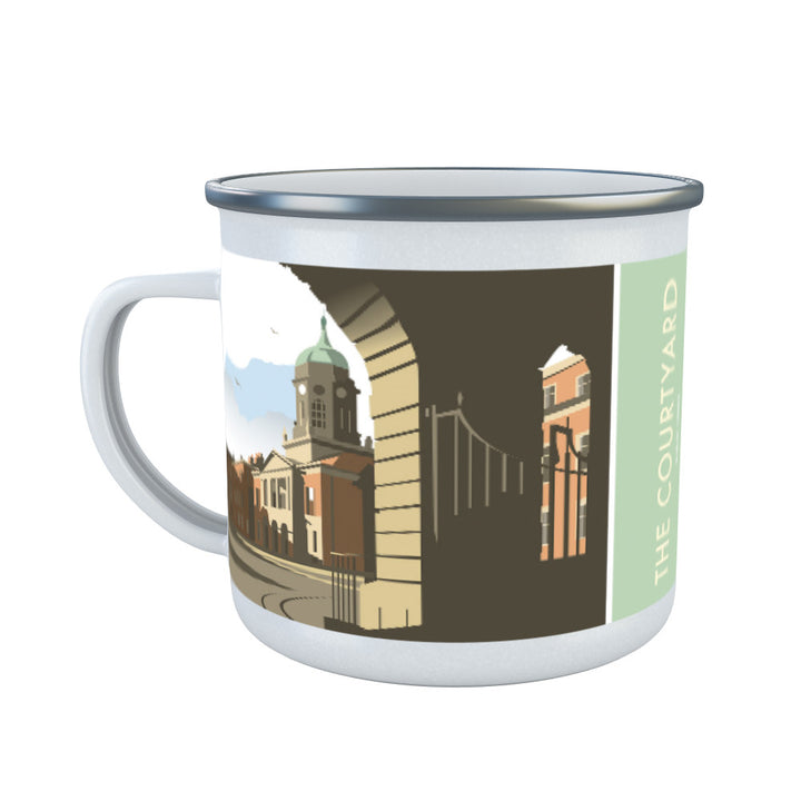The Courtyard, Dublin Castle Enamel Mug