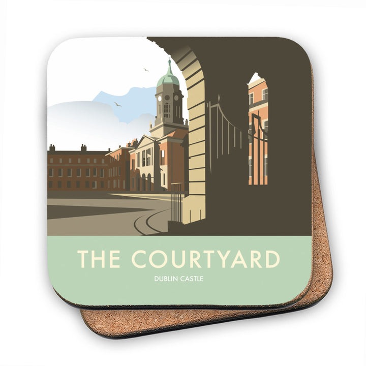 The Courtyard, Dublin Castle MDF Coaster