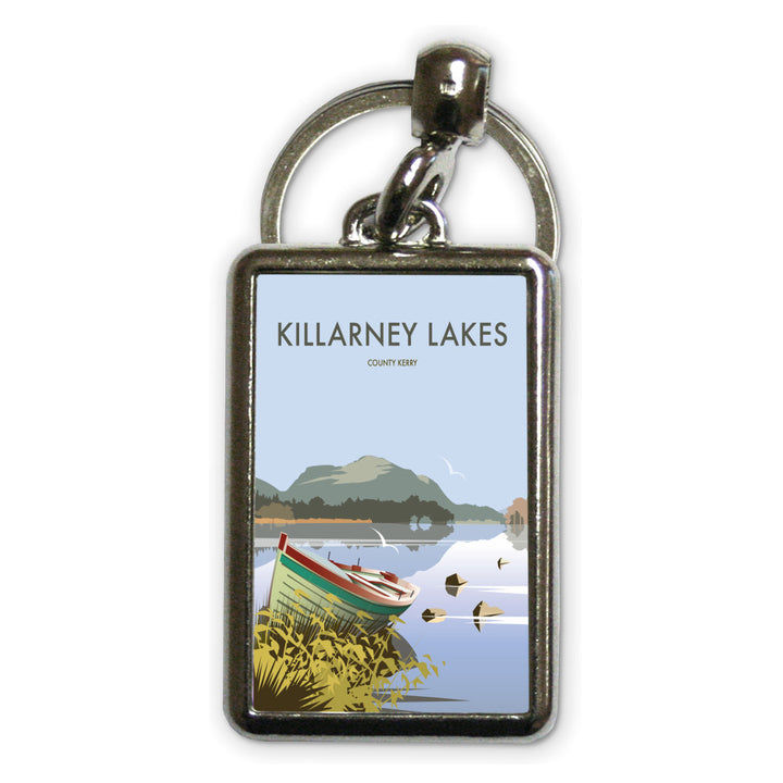 Killarney Lakes, County Kerry Metal Keyring