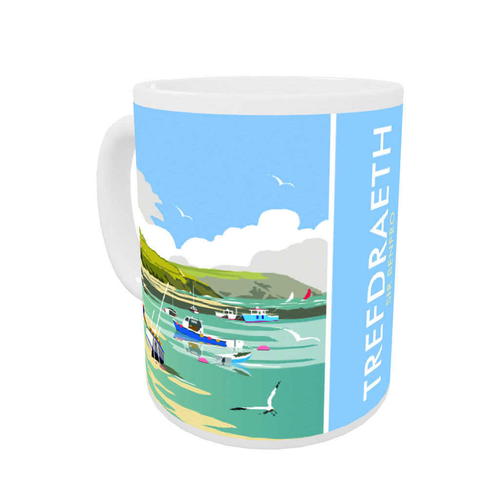 Trefdraeth, Sir Benfro Coloured Insert Mug