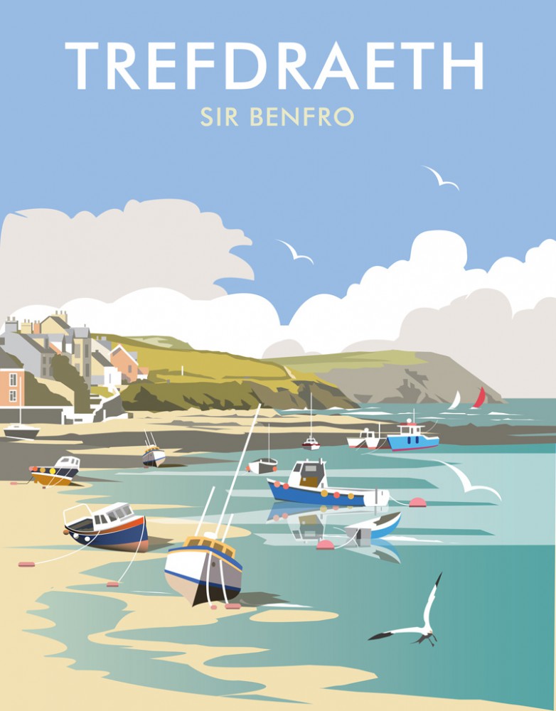 Trefdraeth, Sir Benfro Placemat