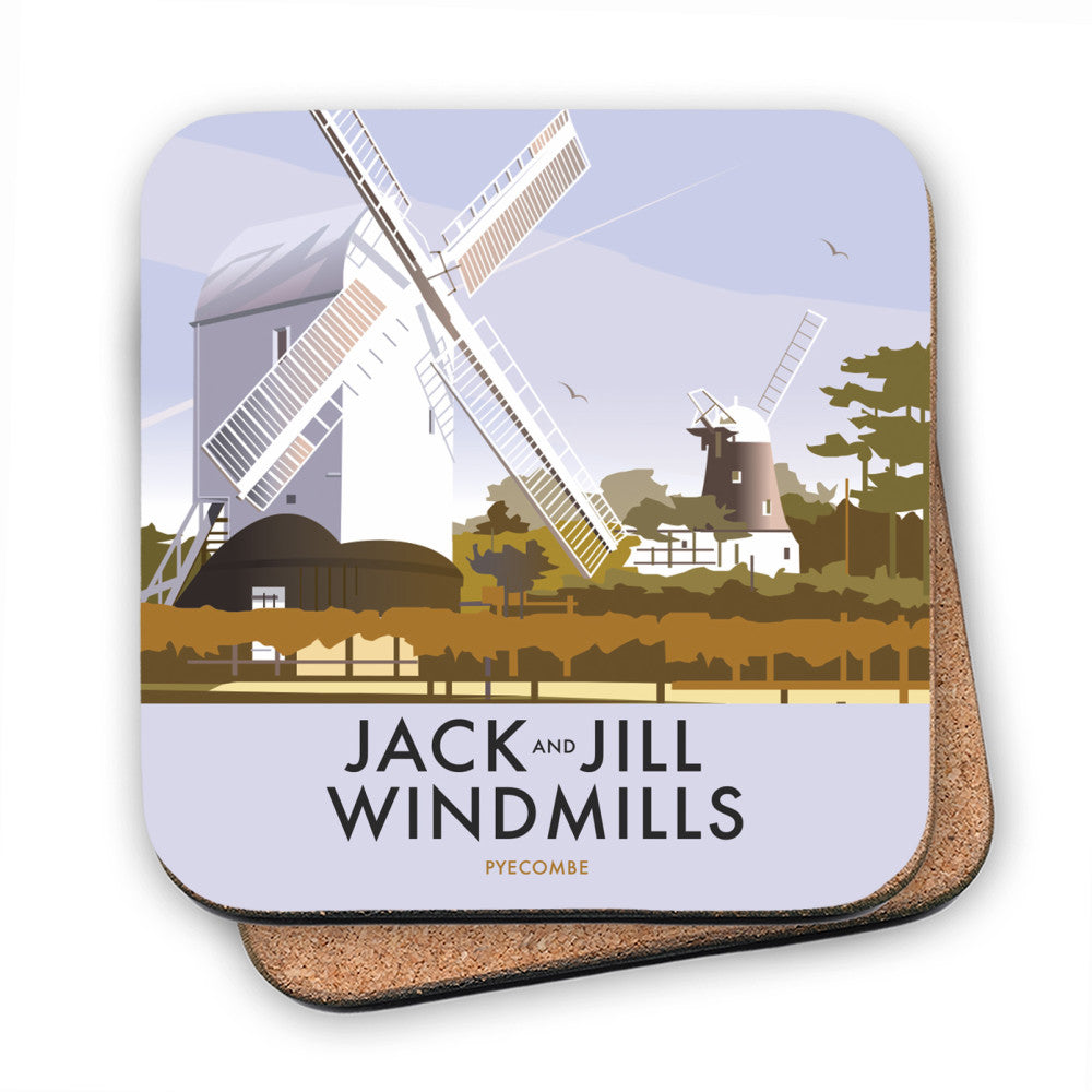 Jack And Jill Windmills, Pyecombe MDF Coaster