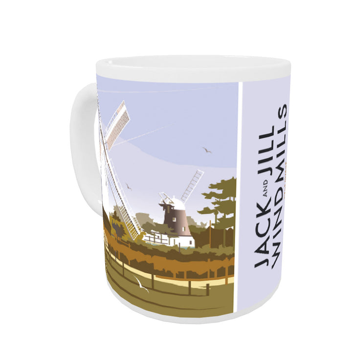 Jack And Jill Windmills, Pyecombe Coloured Insert Mug