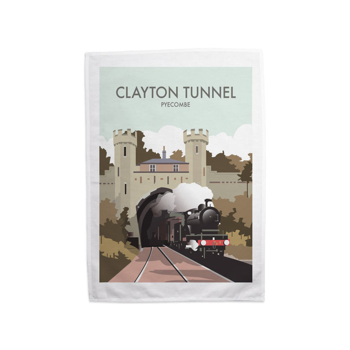 Clayton Tunnels, Pyecombe Tea Towel