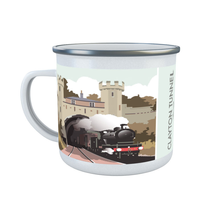 Clayton Tunnels, Pyecombe Enamel Mug
