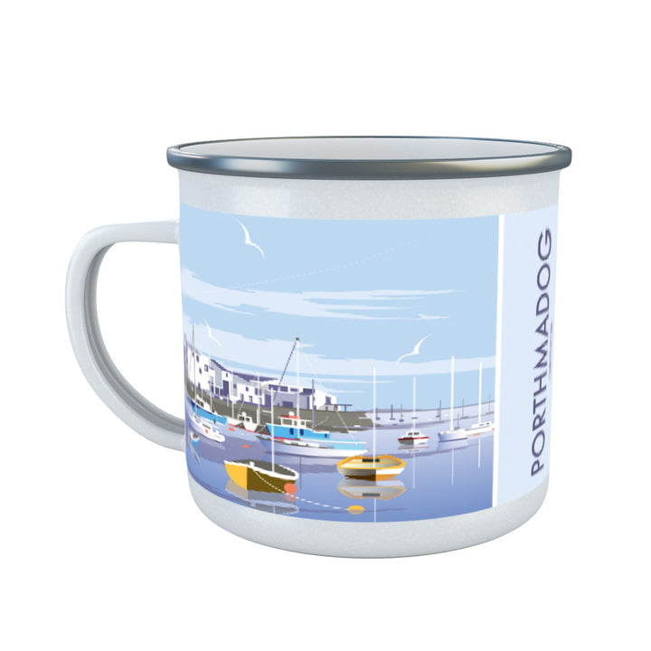 Porthmadog, Gwynedd, Enamel Mug