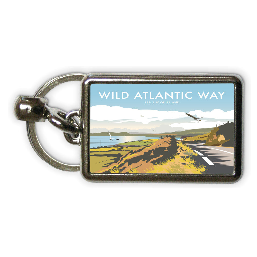 Wild Atlantic Way, Republic Of Ireland Metal Keyring