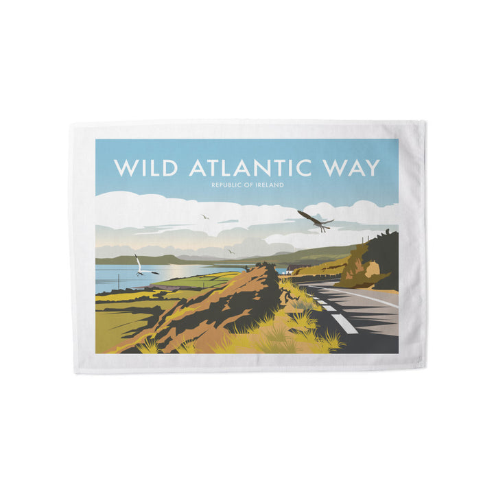 Wild Atlantic Way, Republic Of Ireland Tea Towel