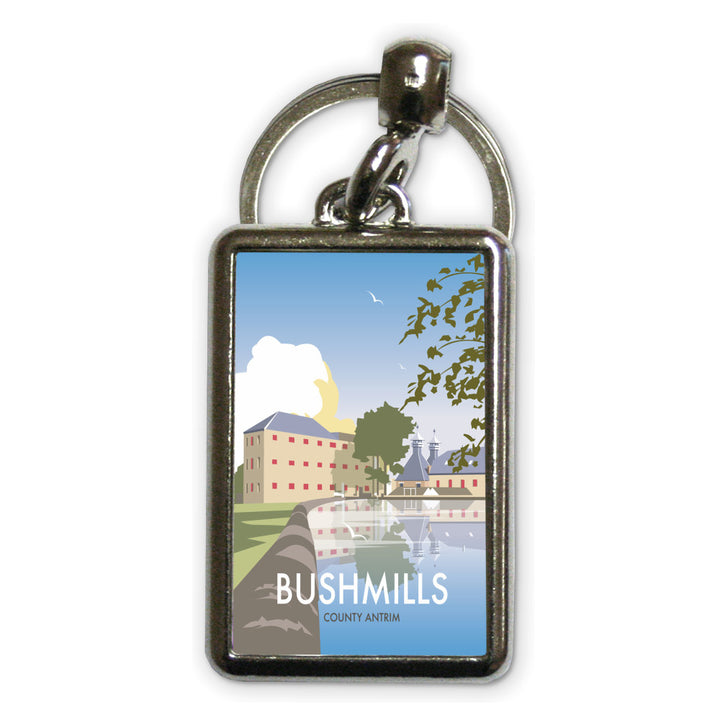 Bushmills, County Antrim Metal Keyring