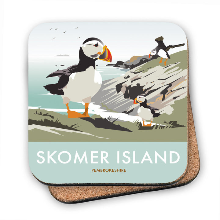 Skomer Island, Pembrokeshire MDF Coaster