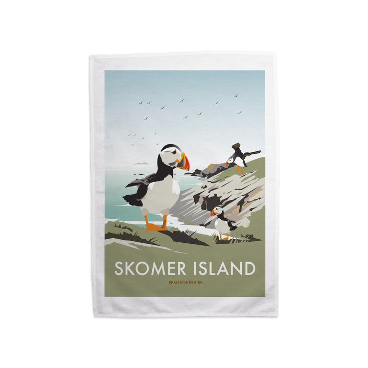 Skomer Island, Pembrokeshire Tea Towel