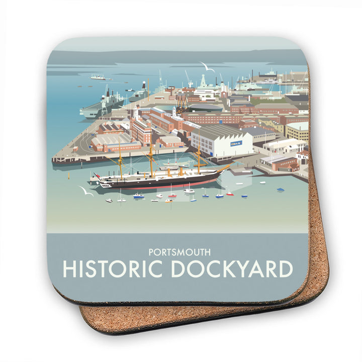 Historic Dockyard, Portsmouth MDF Coaster