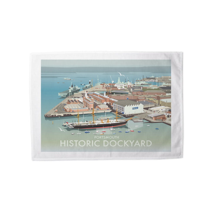 Historic Dockyard, Portsmouth Tea Towel