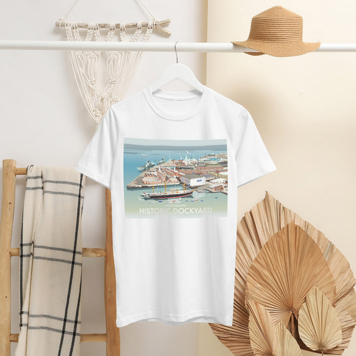 Historic Dockyard, Portsmouth T-Shirt by Dave Thompson