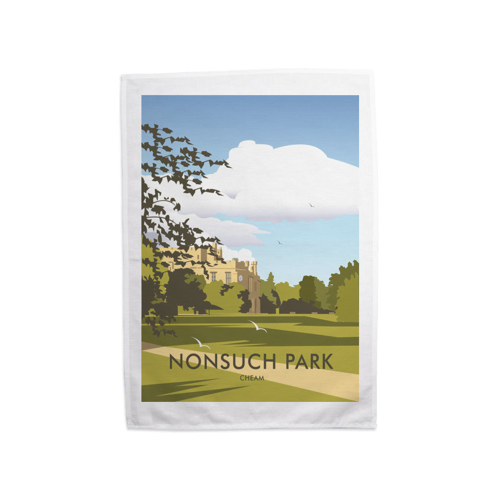 Nonsuch Park, Cheam Tea Towel