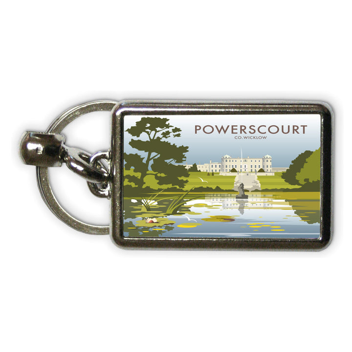 Powerscourt, County Wicklow Metal Keyring