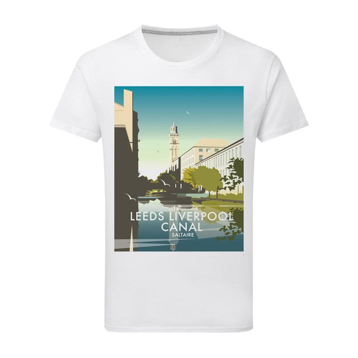 Leeds Liverpool Canal, Saltaire T-Shirt by Dave Thompson