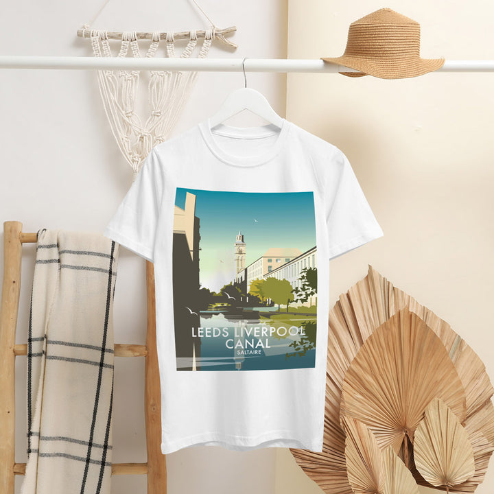 Leeds Liverpool Canal, Saltaire T-Shirt by Dave Thompson