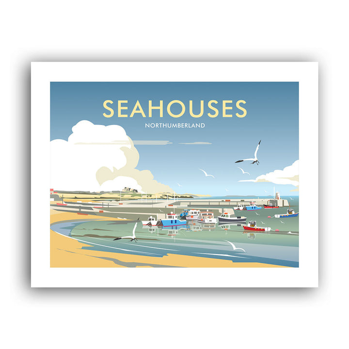 Seahouses Northumberland 11 x 14 Art Print