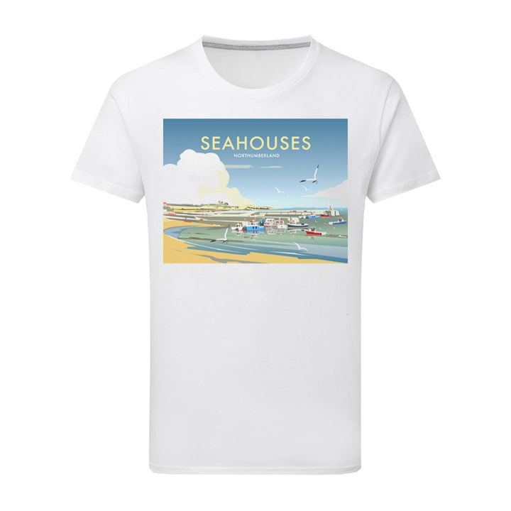 Seahouses, Northumberland T-Shirt by Dave Thompson