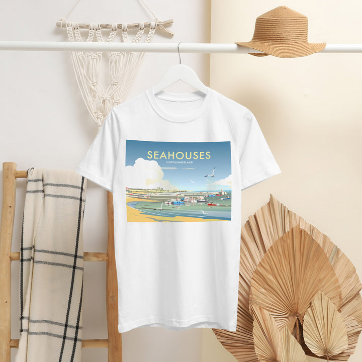 Seahouses, Northumberland T-Shirt by Dave Thompson