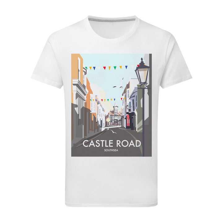 Castle Road, Southsea T-Shirt by Dave Thompson