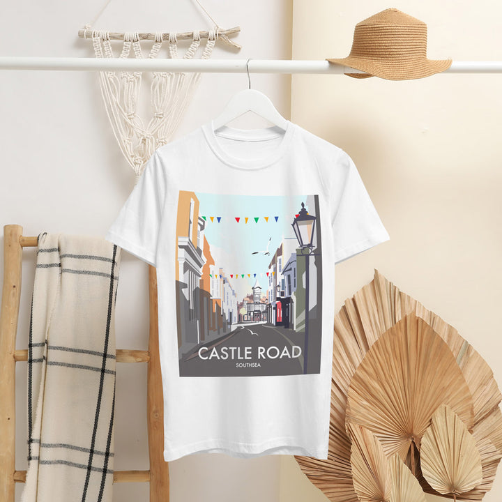 Castle Road, Southsea T-Shirt by Dave Thompson