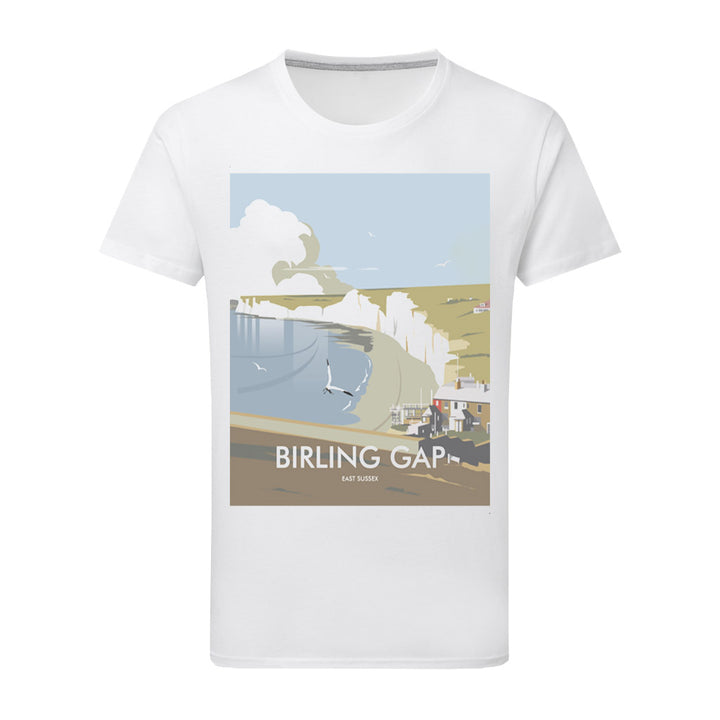 Birling Gap, East Sussex T-Shirt by Dave Thompson