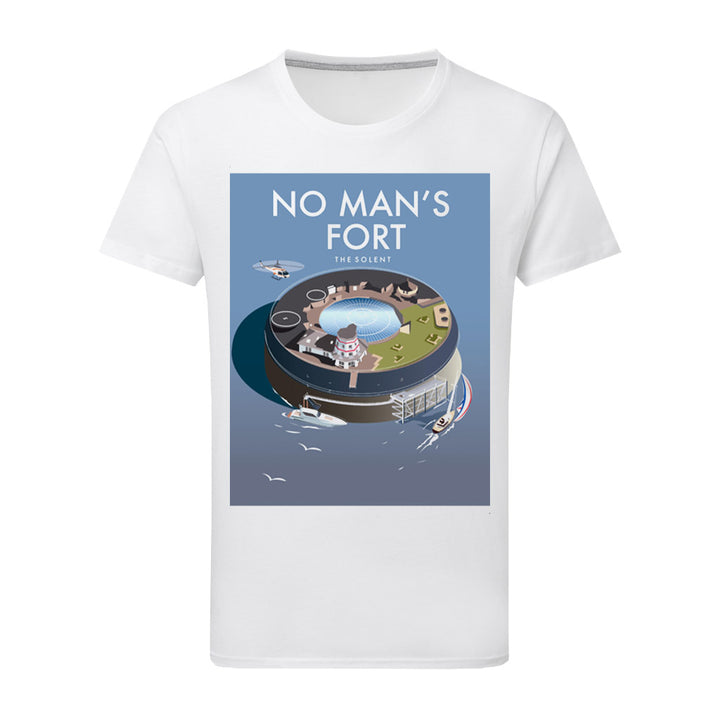 No Man'S Fort, The Solent T-Shirt by Dave Thompson