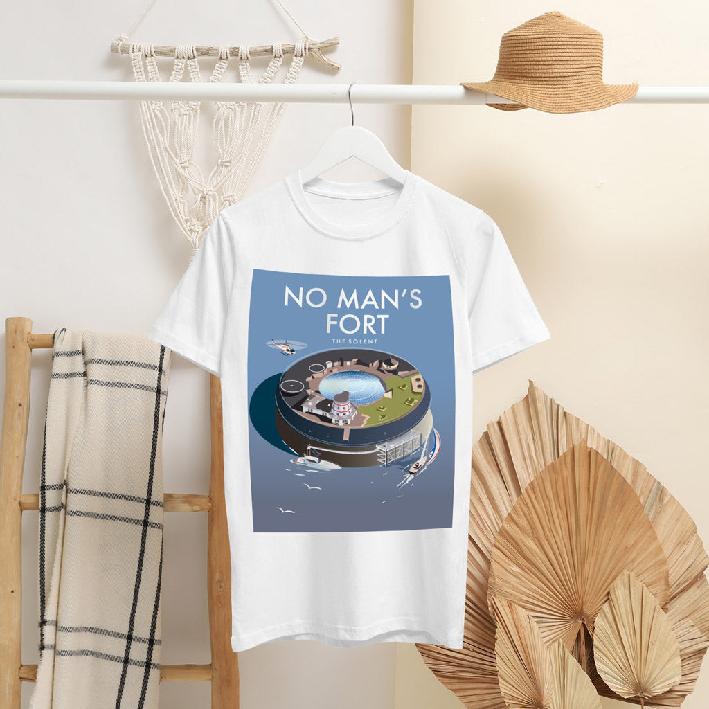 No Man'S Fort, The Solent T-Shirt by Dave Thompson