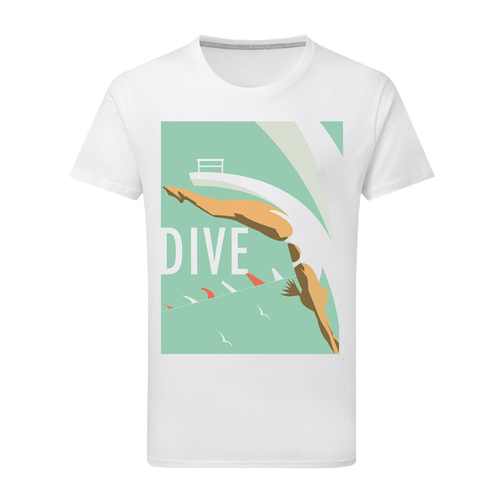 Dive (Swimming) T-Shirt by Dave Thompson